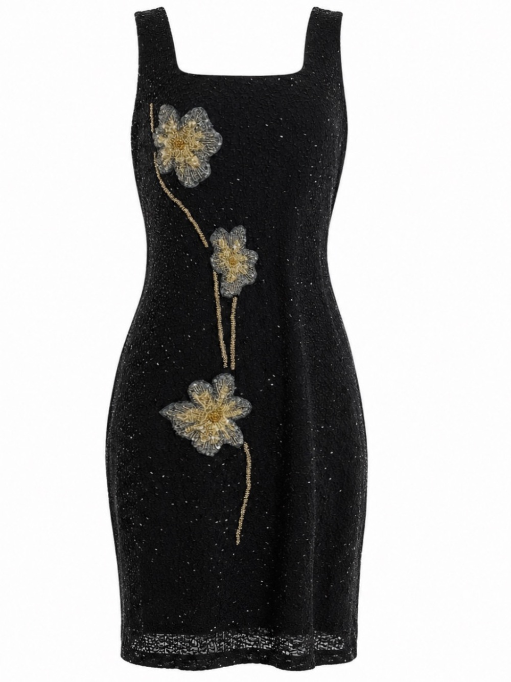 Boston proper  Beaded  Floral Dress